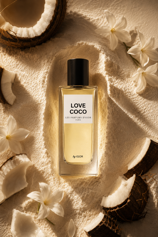 Love Coco – Parfum coco crémeux et fleurs blanches