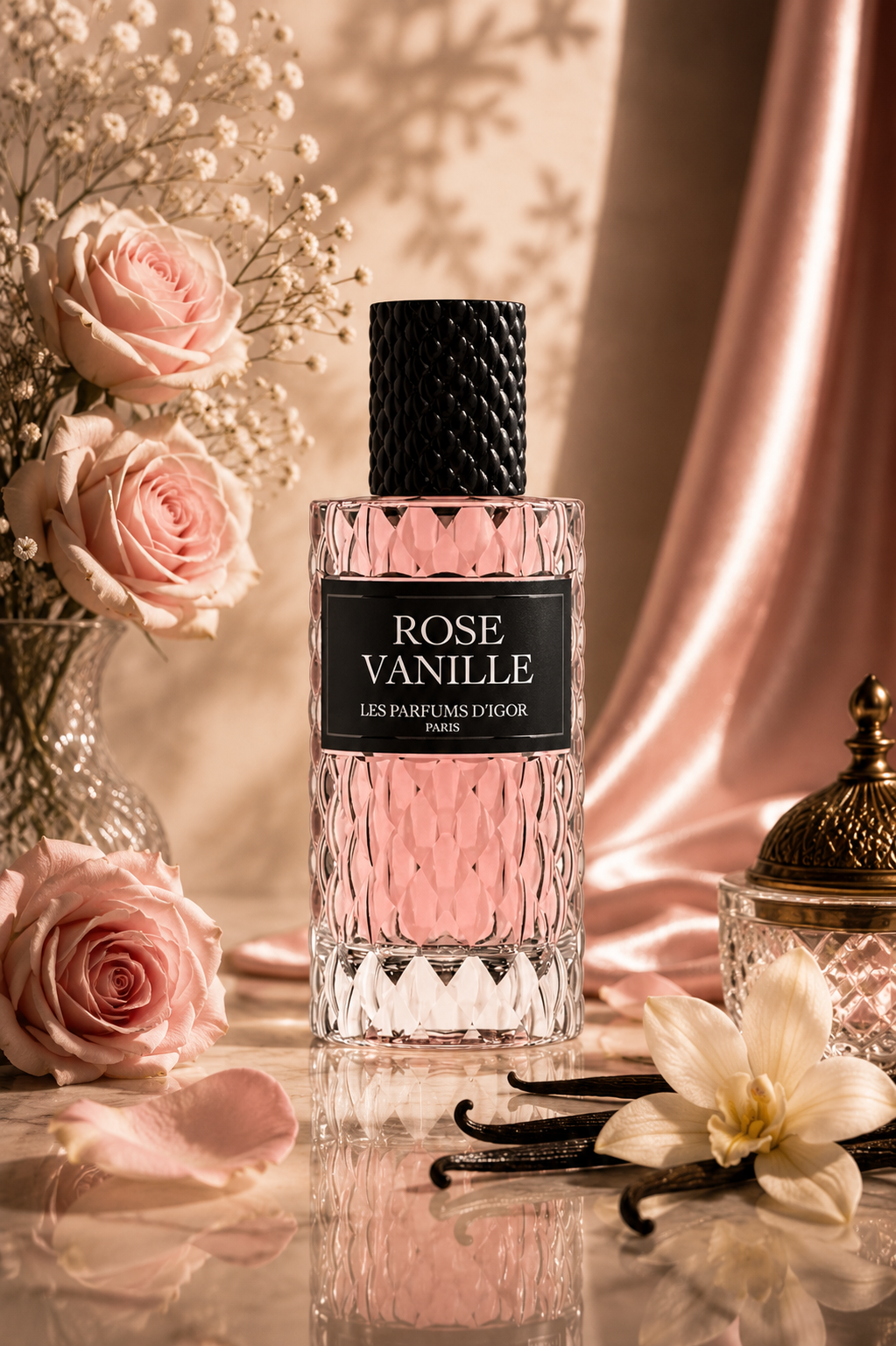 Rose Vanille – Parfum floral gourmand
